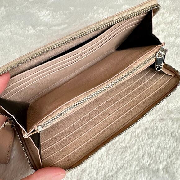 Yves Saint Laurent YSL Zippy Zip Around Wallet light pink soft leather NICE! - Picture 10 of 15